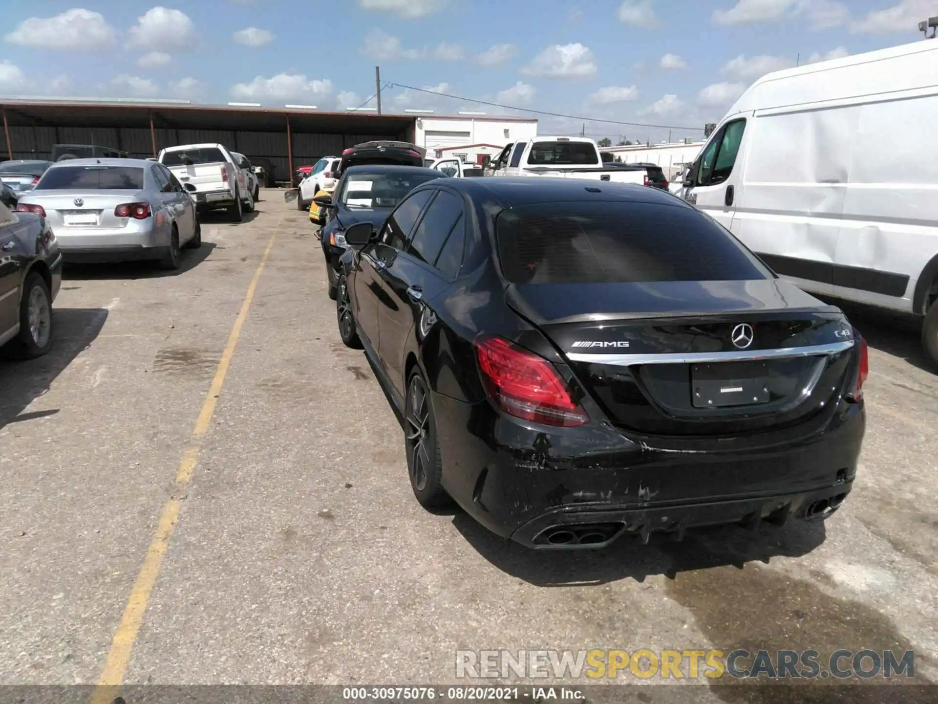 3 Photograph of a damaged car W1KWF6EB4LR572006 MERCEDES-BENZ C-CLASS 2020