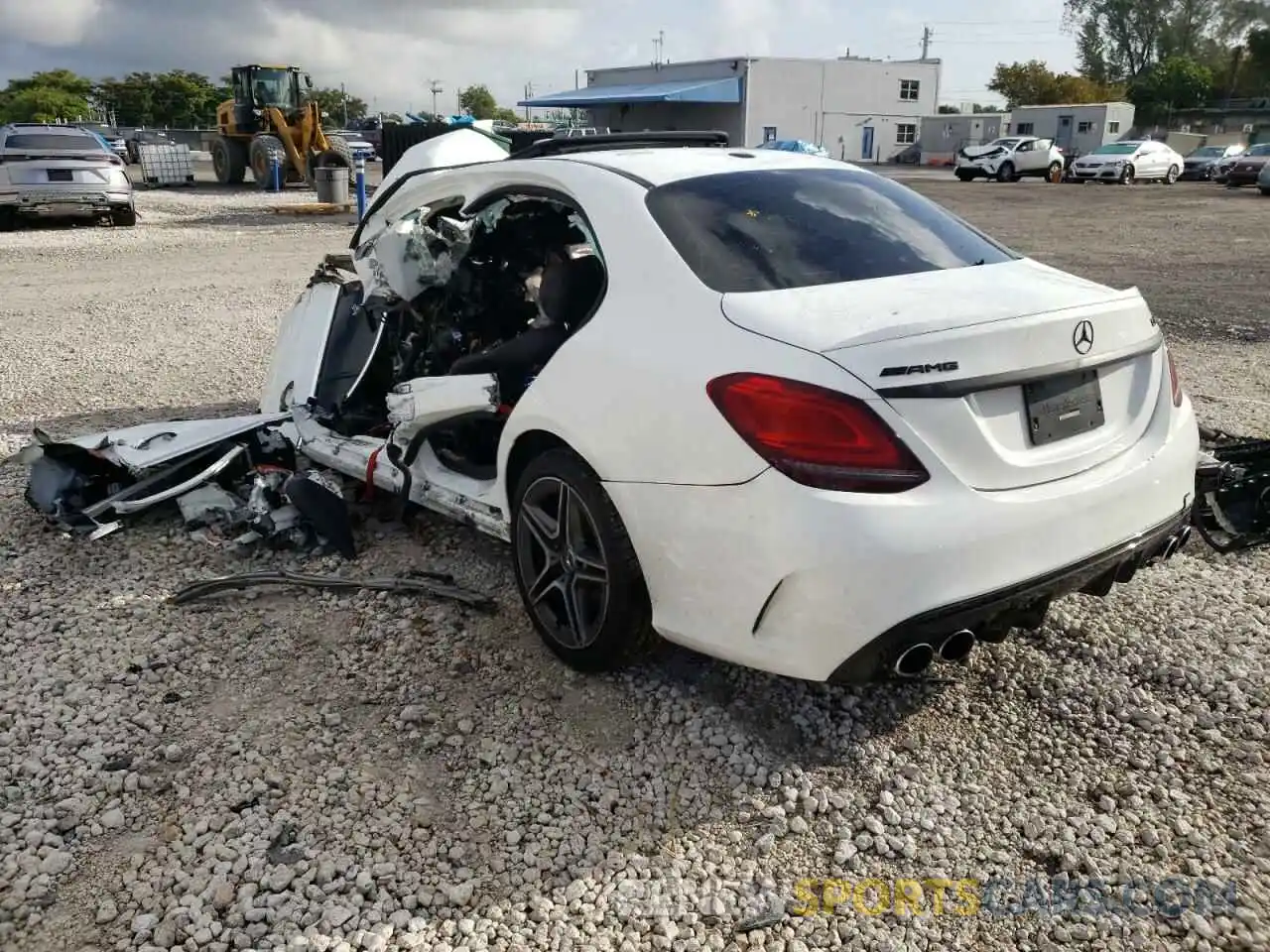 3 Photograph of a damaged car W1KWF6EB4LR585712 MERCEDES-BENZ C-CLASS 2020