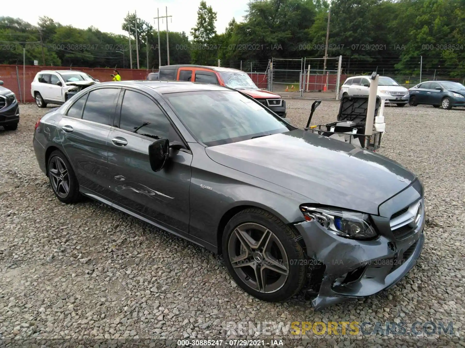 1 Photograph of a damaged car W1KWF6EB4LR597049 MERCEDES-BENZ C-CLASS 2020