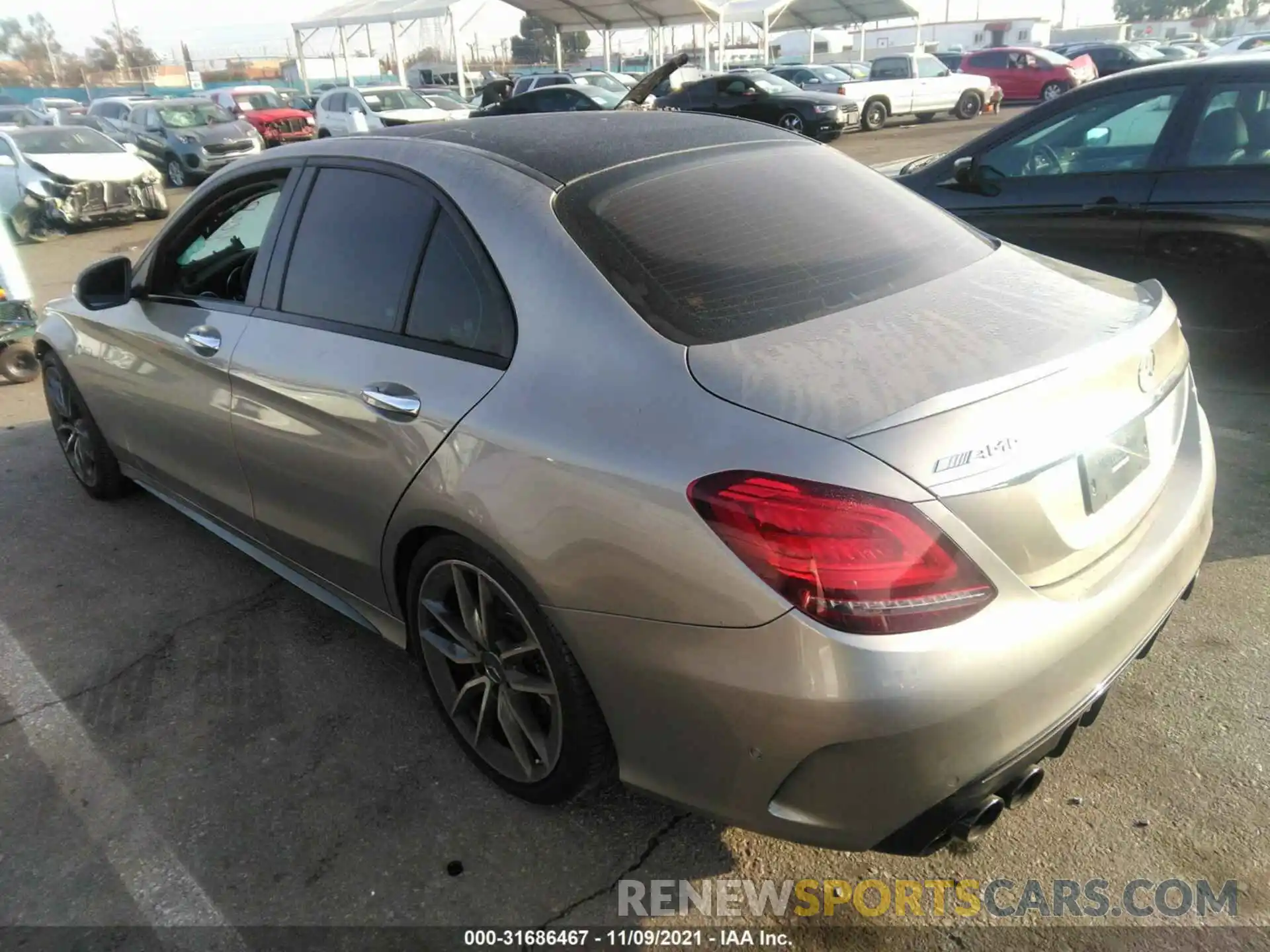 3 Photograph of a damaged car W1KWF6EB5LR571365 MERCEDES-BENZ C-CLASS 2020