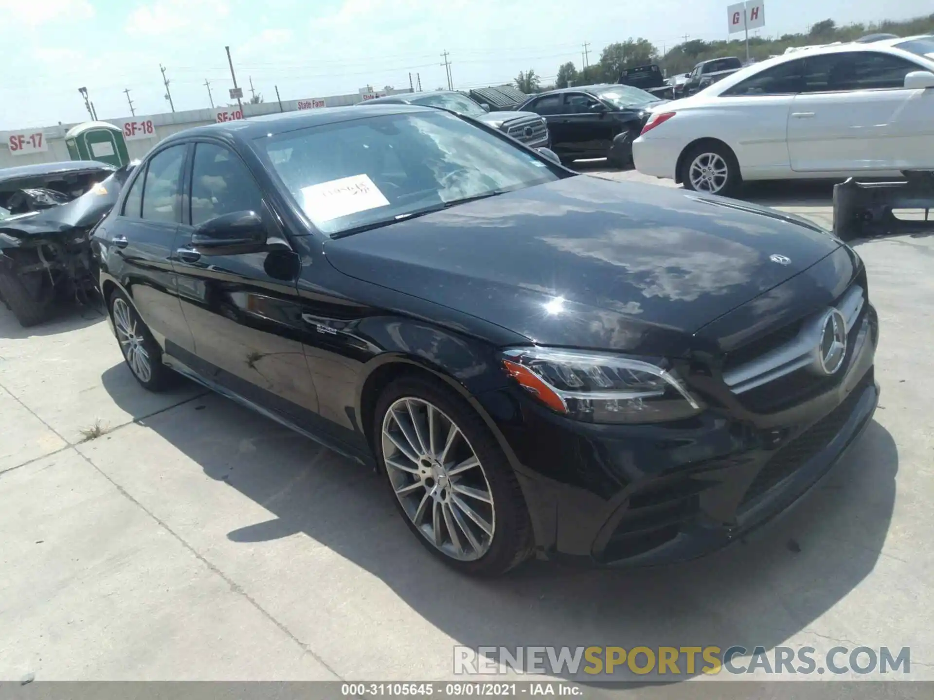 1 Photograph of a damaged car W1KWF6EB5LR585850 MERCEDES-BENZ C-CLASS 2020