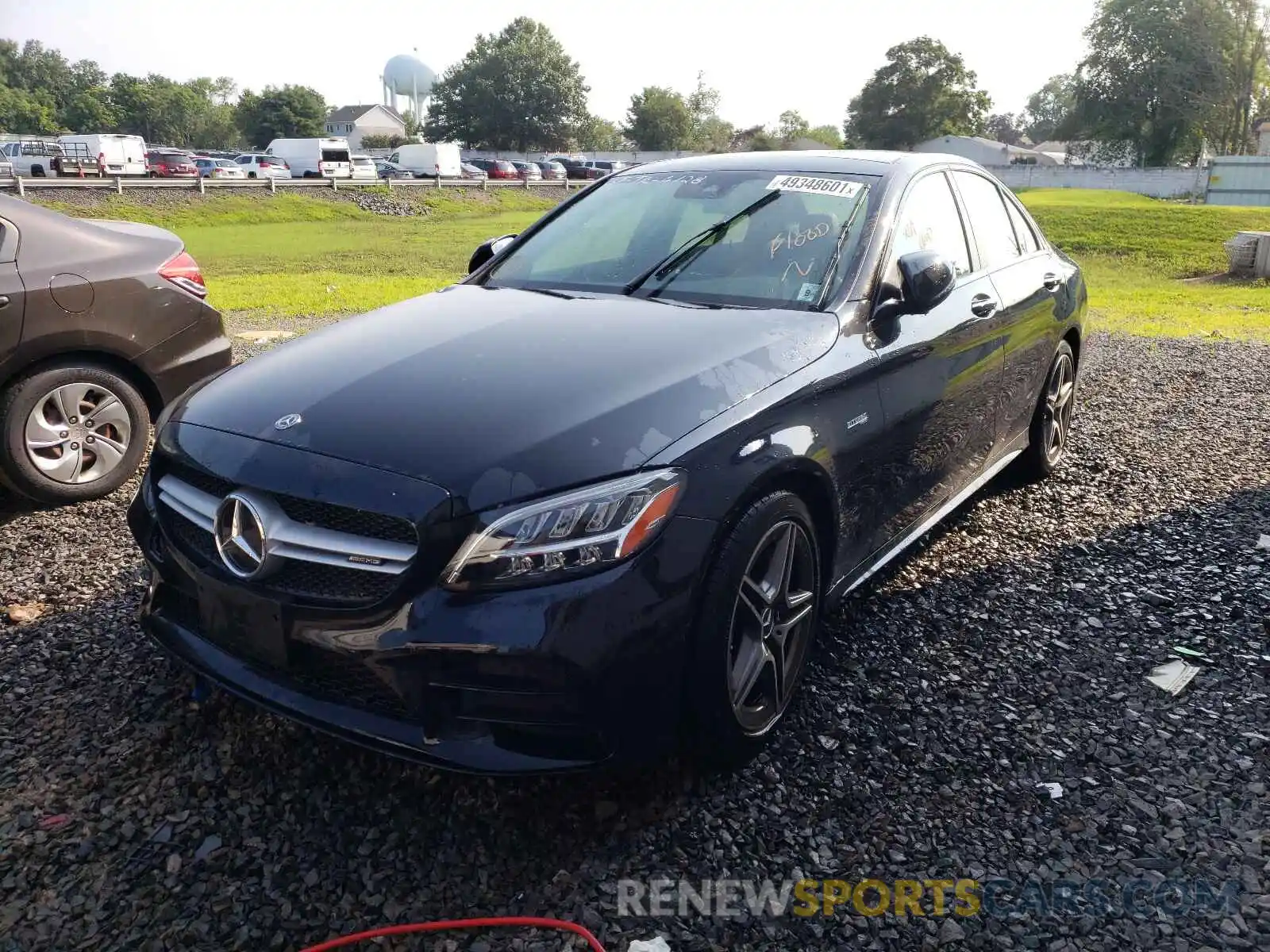 2 Photograph of a damaged car W1KWF6EB7LR595067 MERCEDES-BENZ C-CLASS 2020