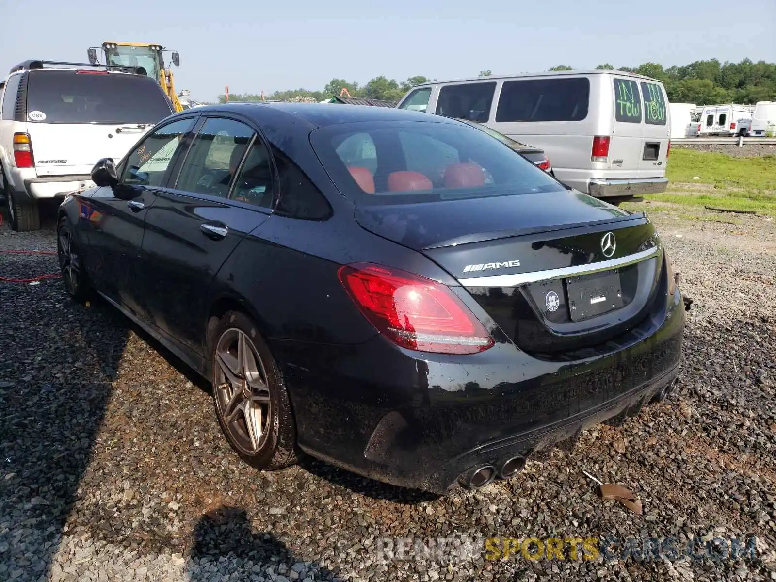 3 Photograph of a damaged car W1KWF6EB7LR595067 MERCEDES-BENZ C-CLASS 2020