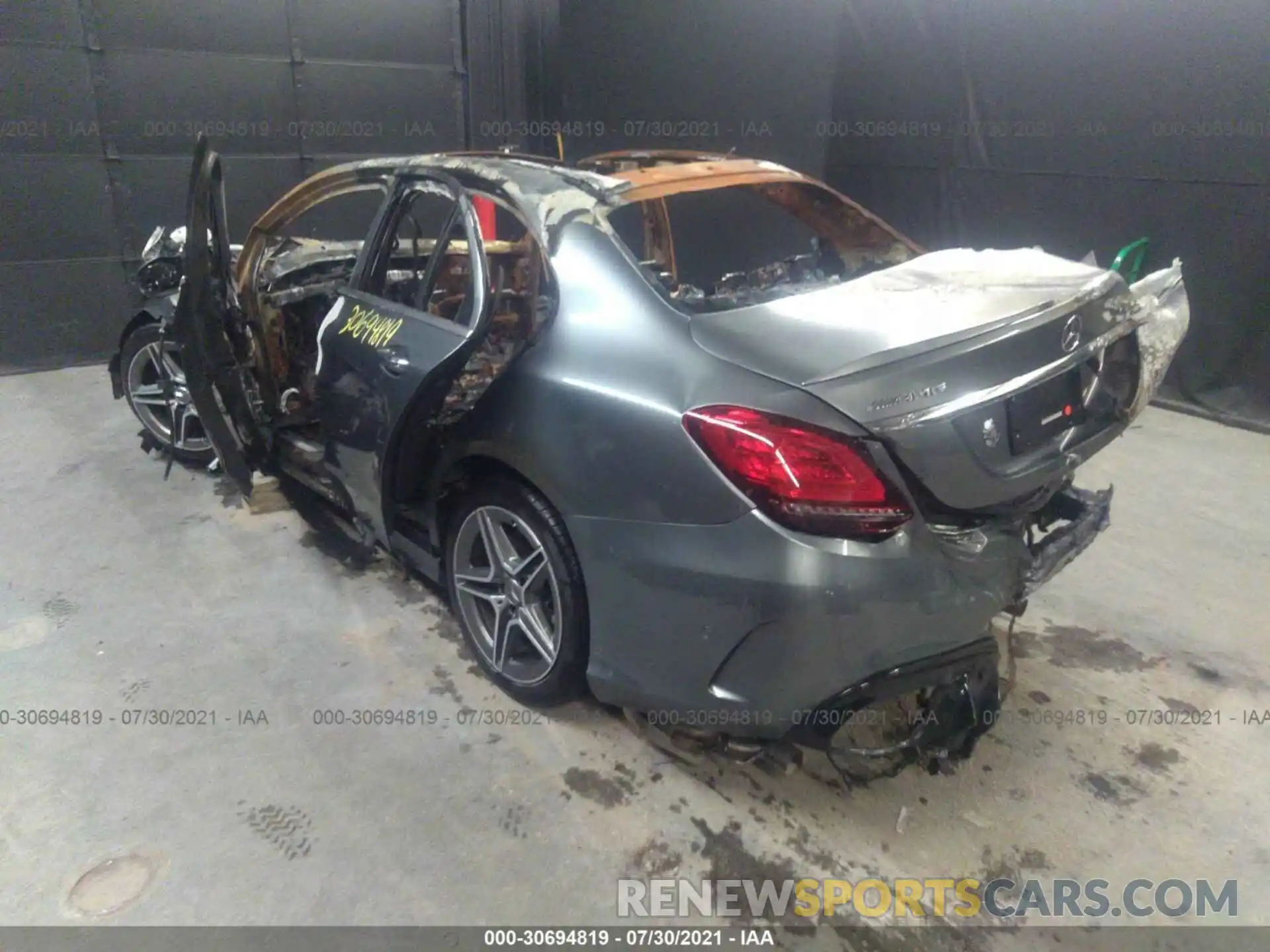 3 Photograph of a damaged car W1KWF6EB8LR571294 MERCEDES-BENZ C-CLASS 2020