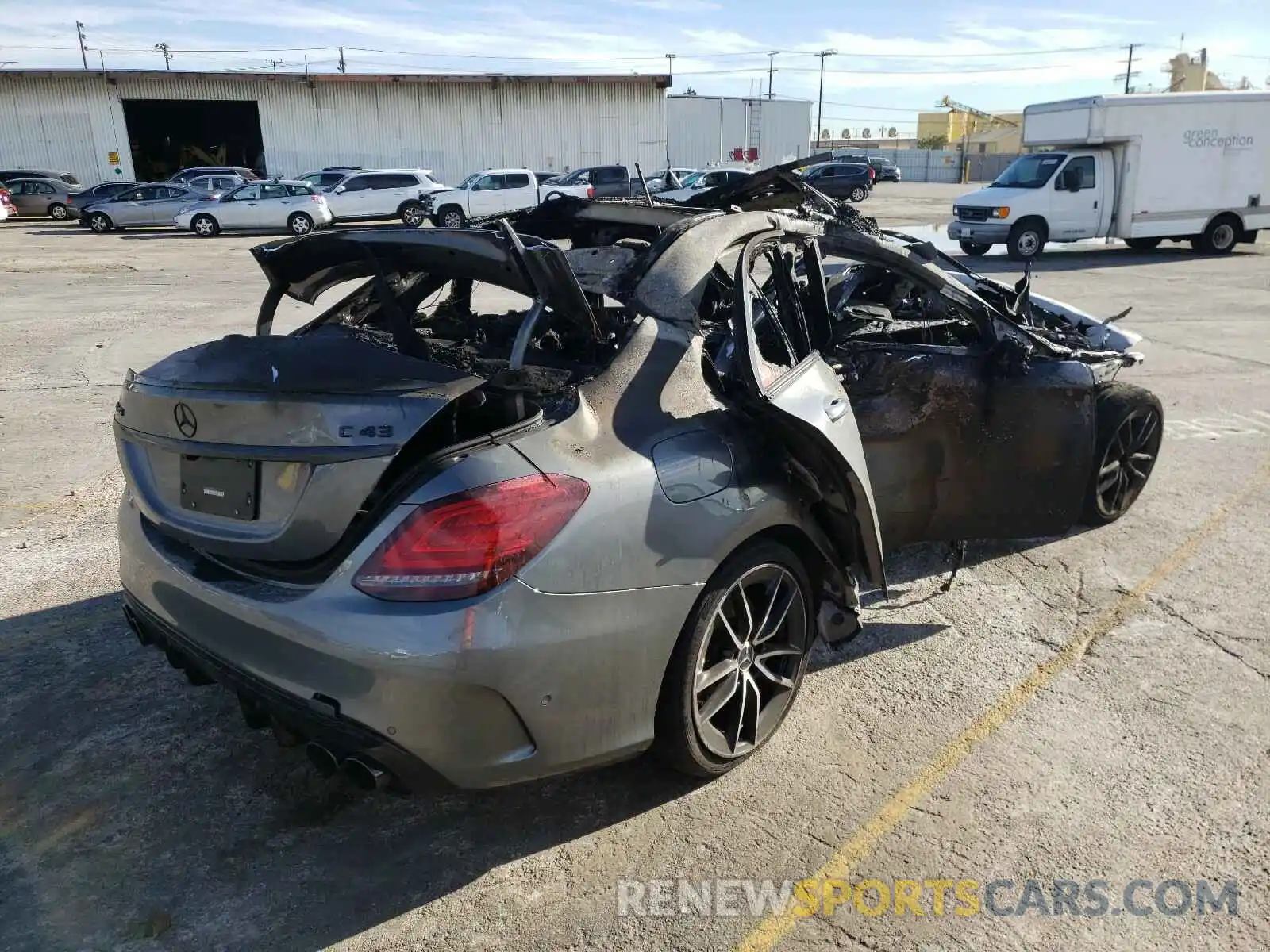 4 Photograph of a damaged car W1KWF6EB8LR573496 MERCEDES-BENZ C CLASS 2020