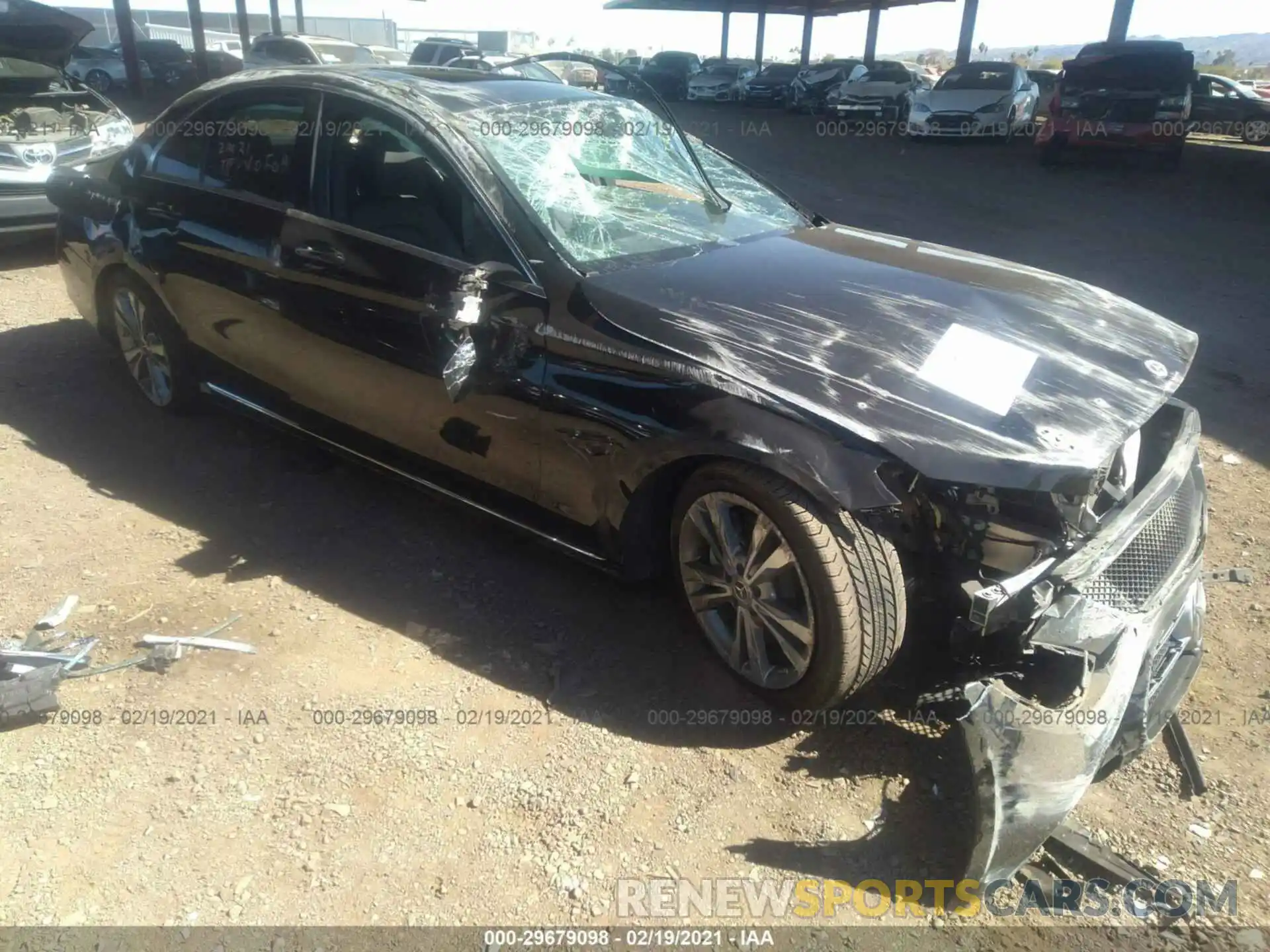 1 Photograph of a damaged car W1KWF8DB0LR575014 MERCEDES-BENZ C-CLASS 2020