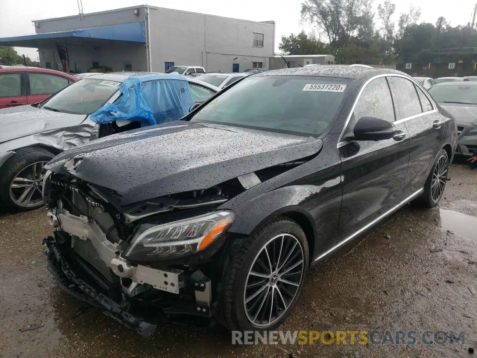 2 Photograph of a damaged car W1KWF8DB0LR575580 MERCEDES-BENZ C CLASS 2020