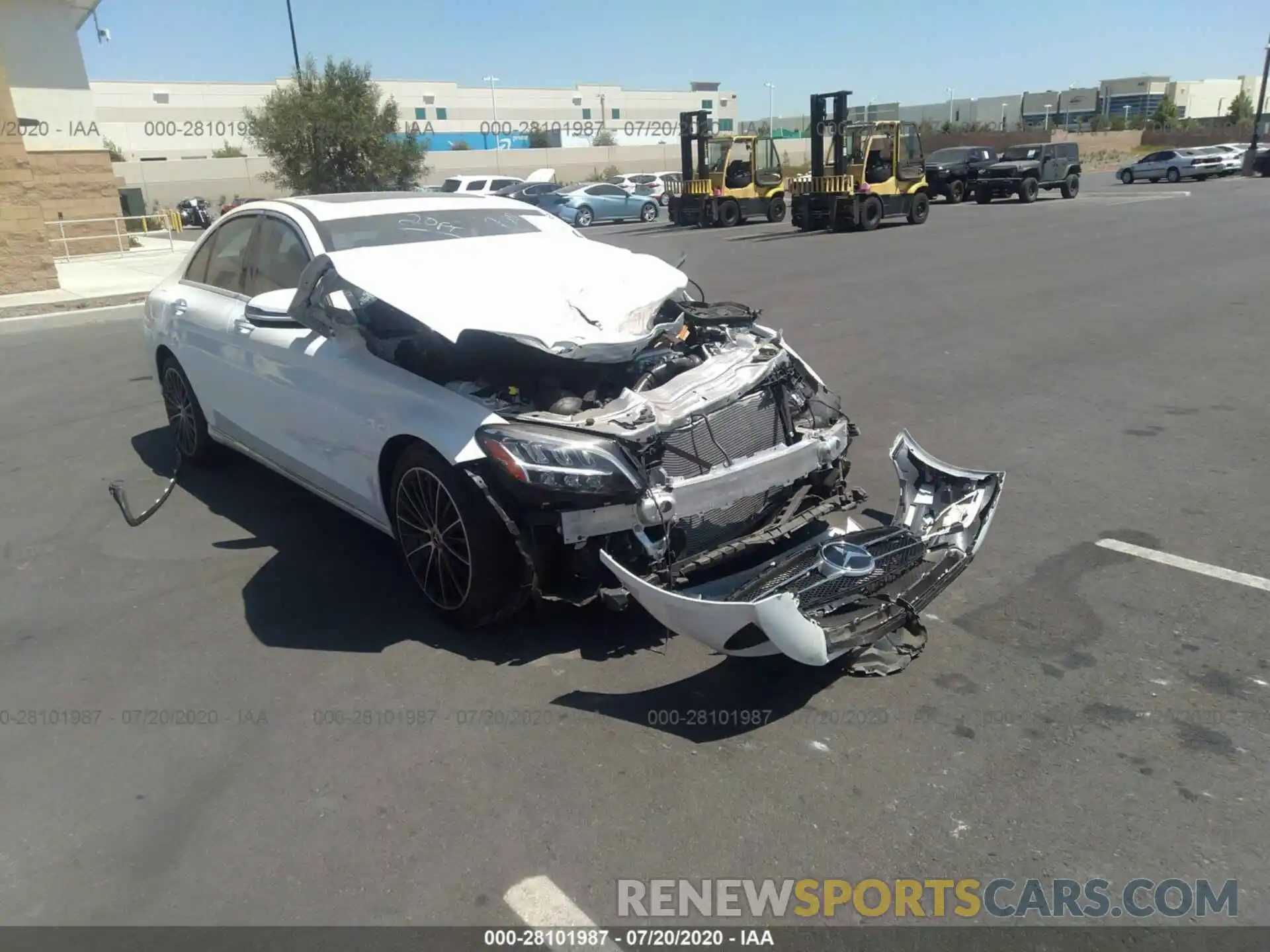 1 Photograph of a damaged car W1KWF8DB0LR579709 MERCEDES-BENZ C-CLASS 2020