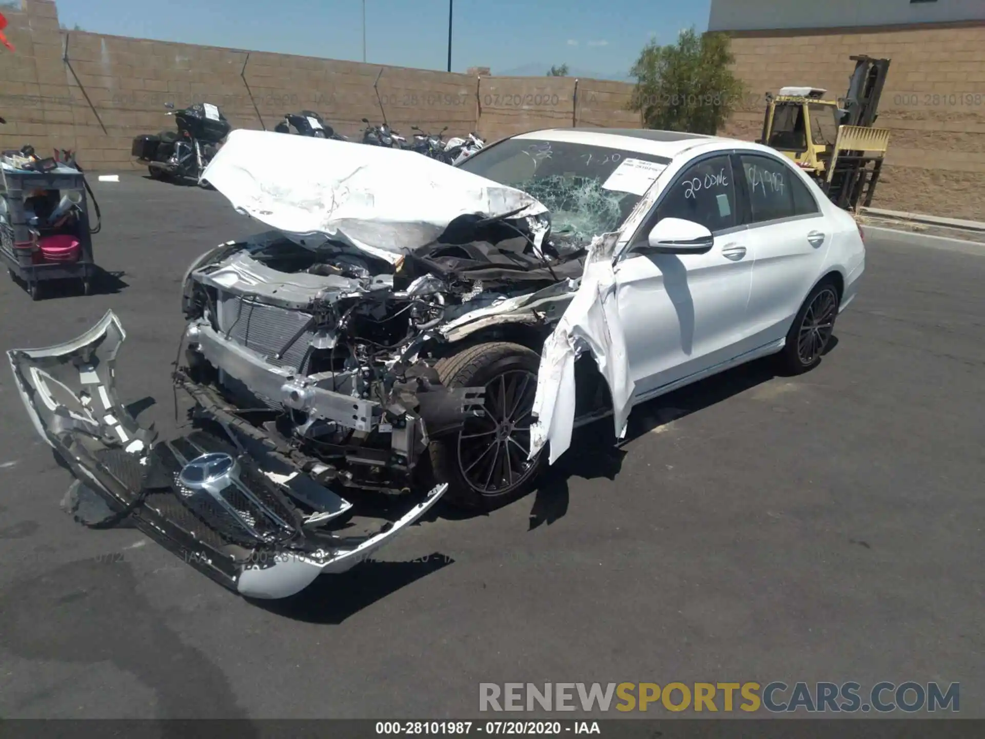 2 Photograph of a damaged car W1KWF8DB0LR579709 MERCEDES-BENZ C-CLASS 2020