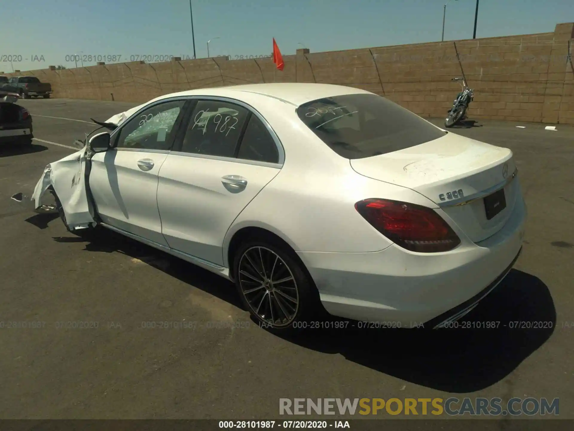 3 Photograph of a damaged car W1KWF8DB0LR579709 MERCEDES-BENZ C-CLASS 2020