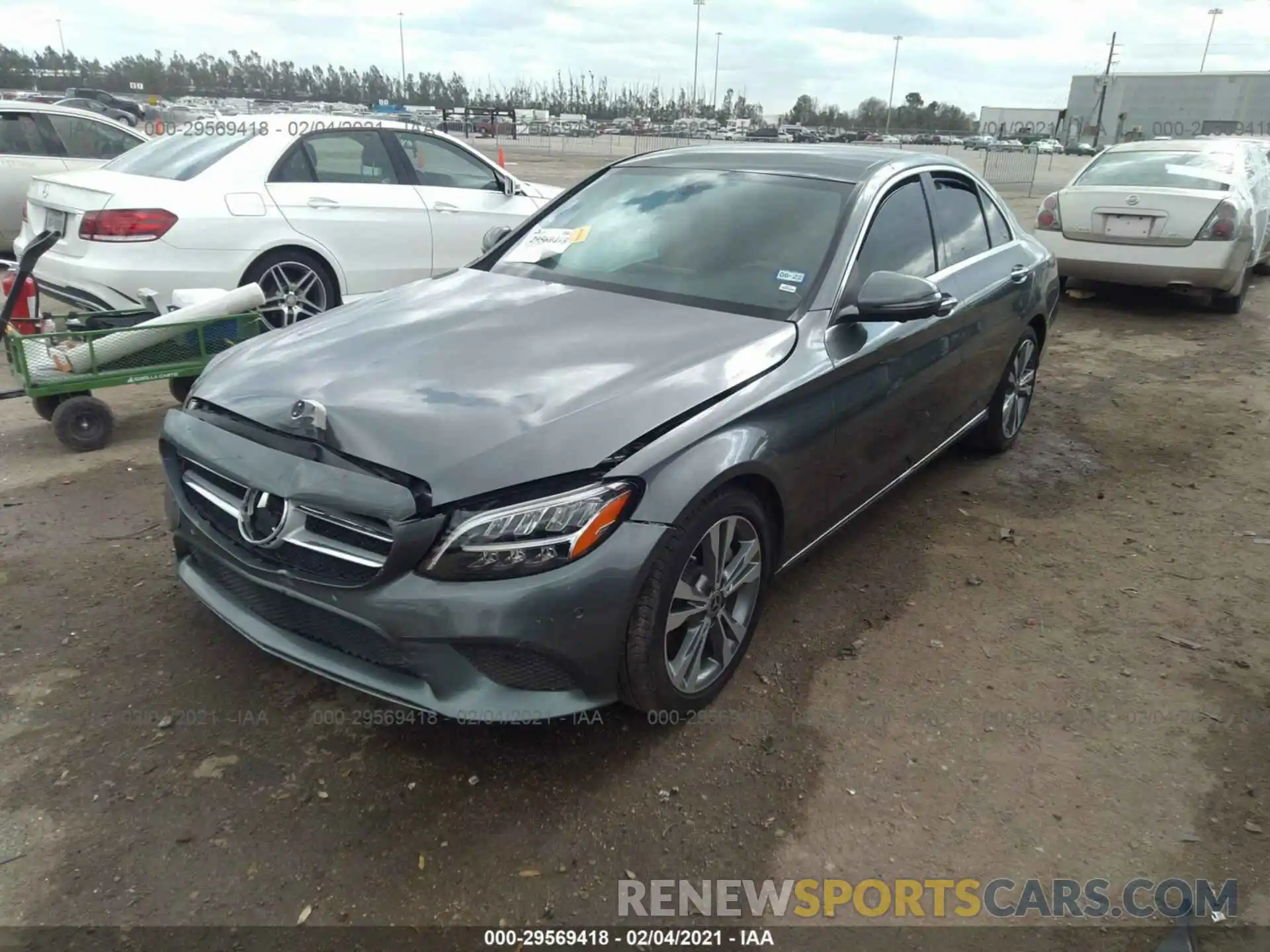 2 Photograph of a damaged car W1KWF8DB0LR583808 MERCEDES-BENZ C-CLASS 2020