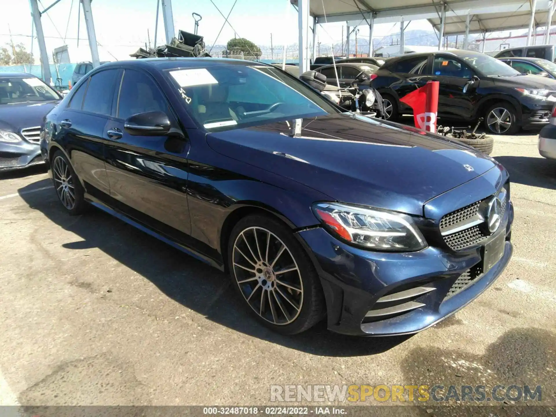 1 Photograph of a damaged car W1KWF8DB0LR584179 MERCEDES-BENZ C-CLASS 2020