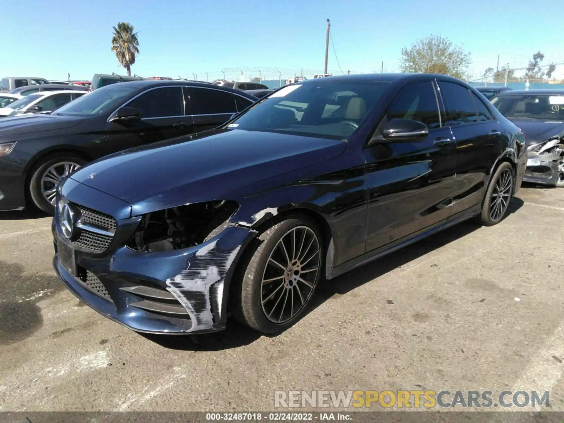 2 Photograph of a damaged car W1KWF8DB0LR584179 MERCEDES-BENZ C-CLASS 2020