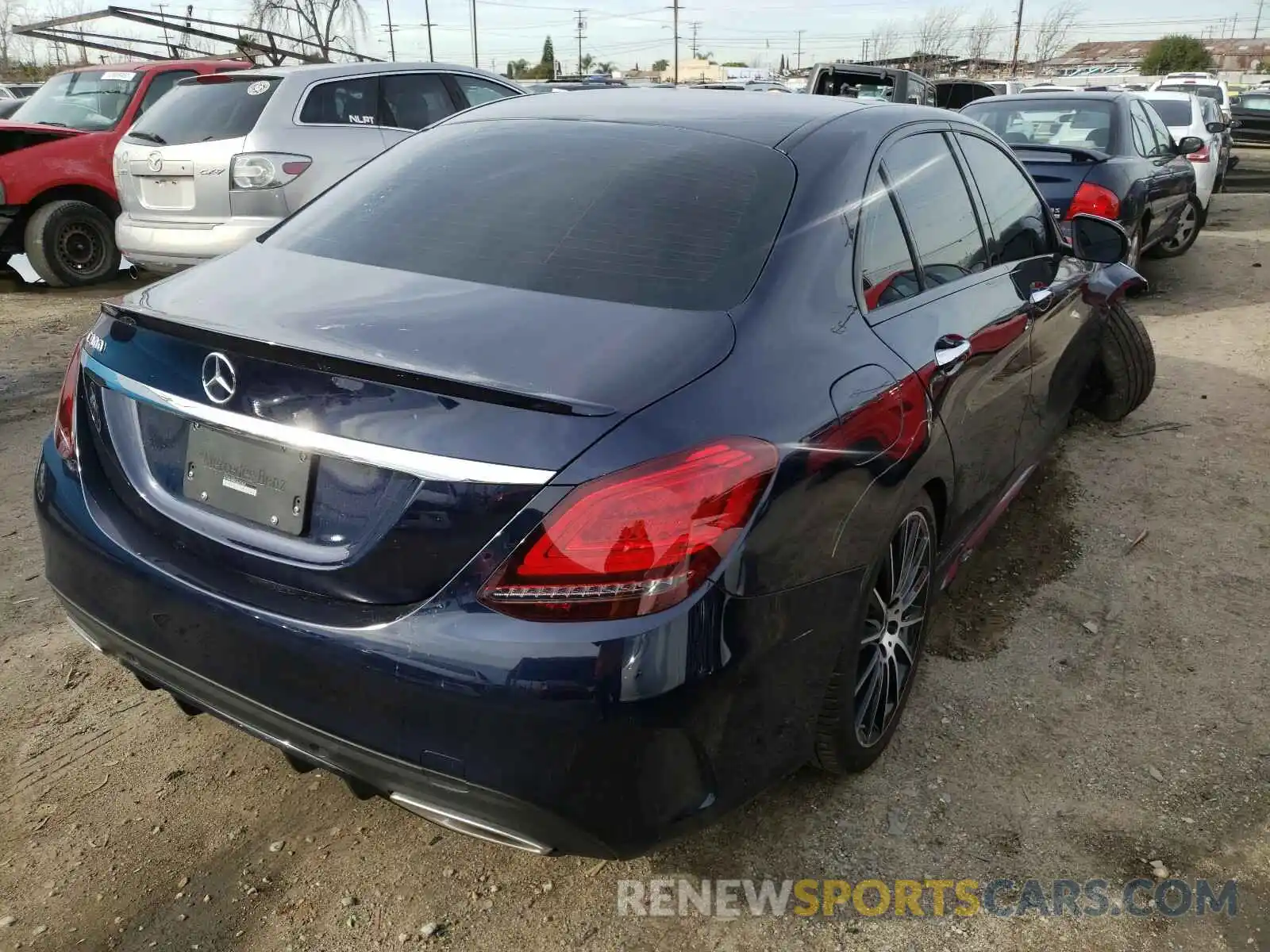 4 Photograph of a damaged car W1KWF8DB0LR602809 MERCEDES-BENZ C CLASS 2020