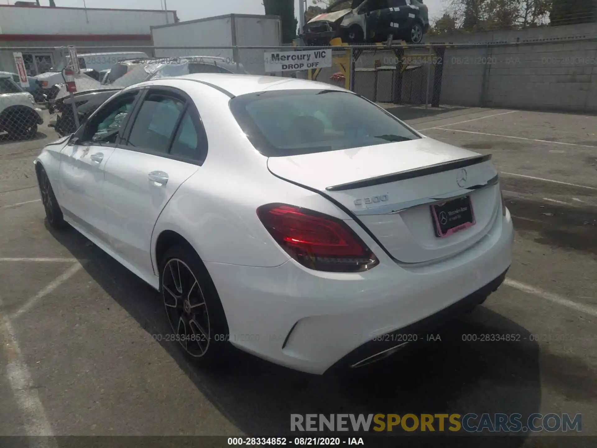 3 Photograph of a damaged car W1KWF8DB1LR570095 MERCEDES-BENZ C-CLASS 2020