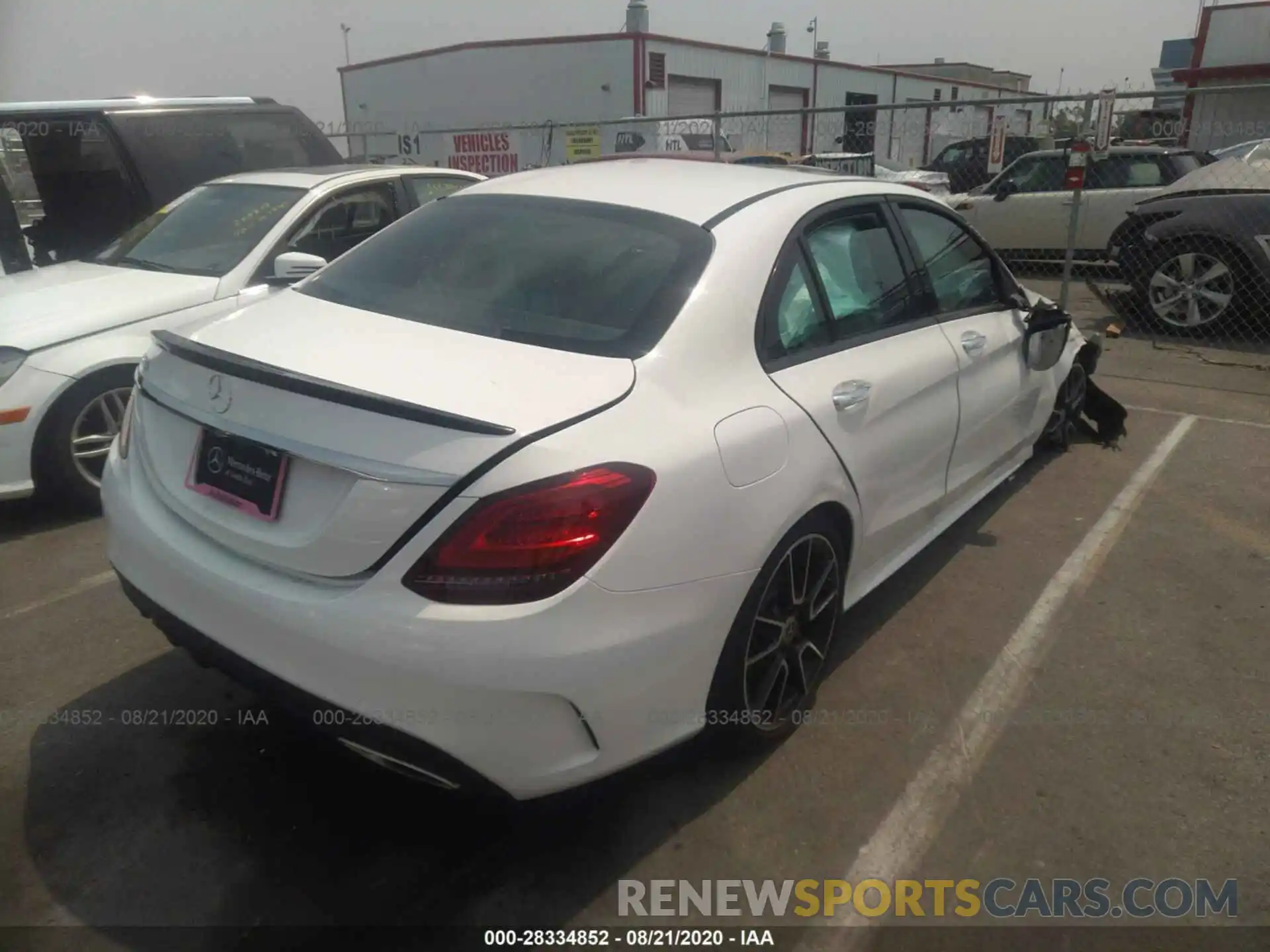 4 Photograph of a damaged car W1KWF8DB1LR570095 MERCEDES-BENZ C-CLASS 2020