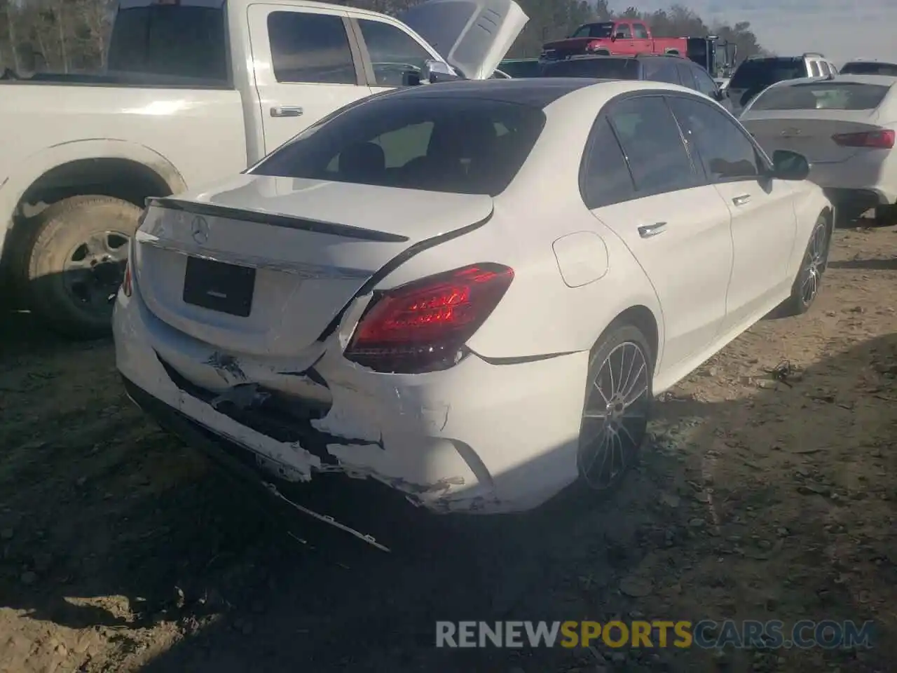 4 Photograph of a damaged car W1KWF8DB1LR570629 MERCEDES-BENZ C-CLASS 2020