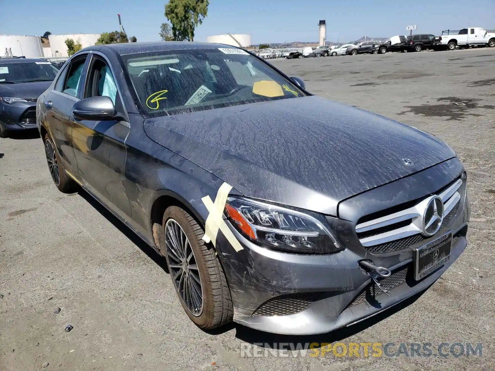 1 Photograph of a damaged car W1KWF8DB1LR579265 MERCEDES-BENZ C-CLASS 2020