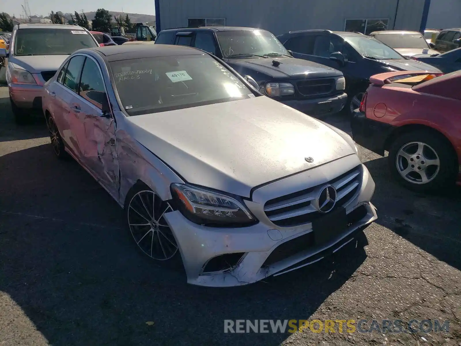 1 Photograph of a damaged car W1KWF8DB1LR593618 MERCEDES-BENZ C-CLASS 2020