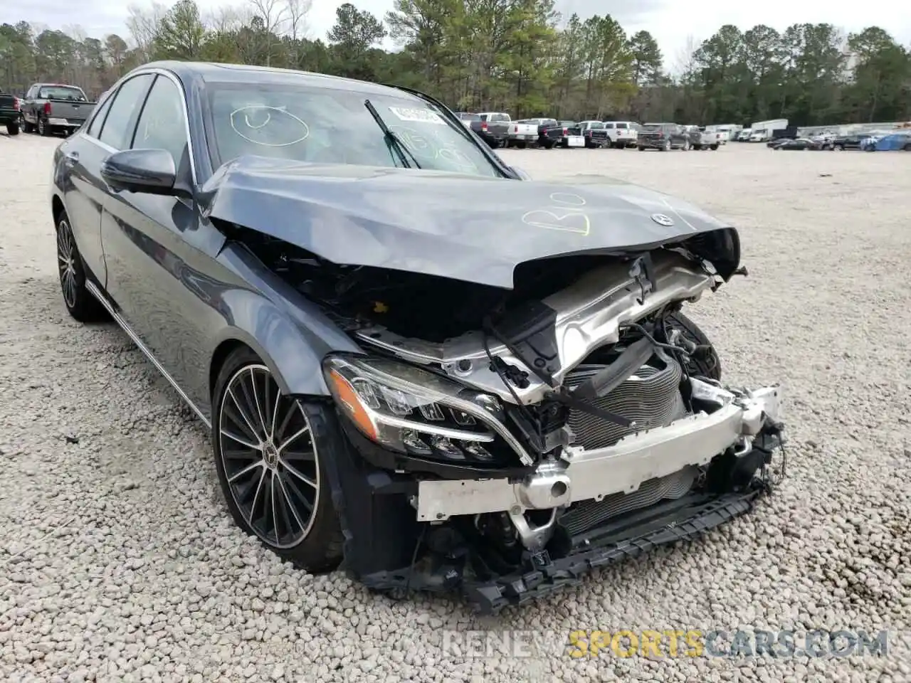 1 Photograph of a damaged car W1KWF8DB1LR596020 MERCEDES-BENZ C-CLASS 2020