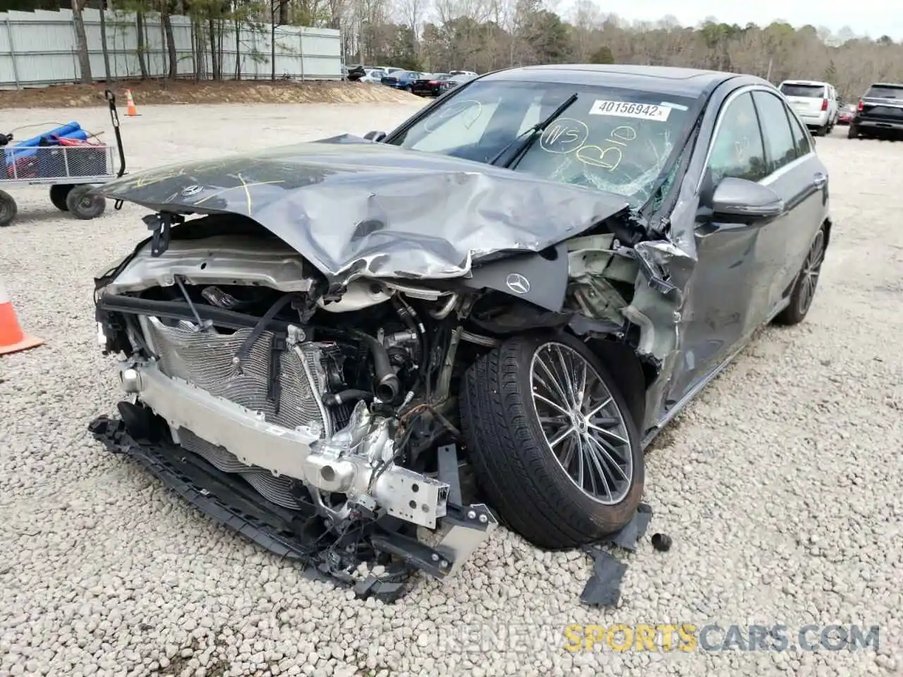 2 Photograph of a damaged car W1KWF8DB1LR596020 MERCEDES-BENZ C-CLASS 2020