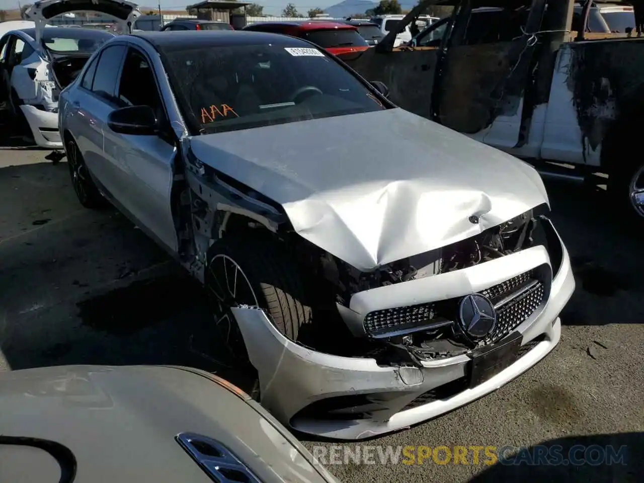 1 Photograph of a damaged car W1KWF8DB1LR600454 MERCEDES-BENZ C-CLASS 2020