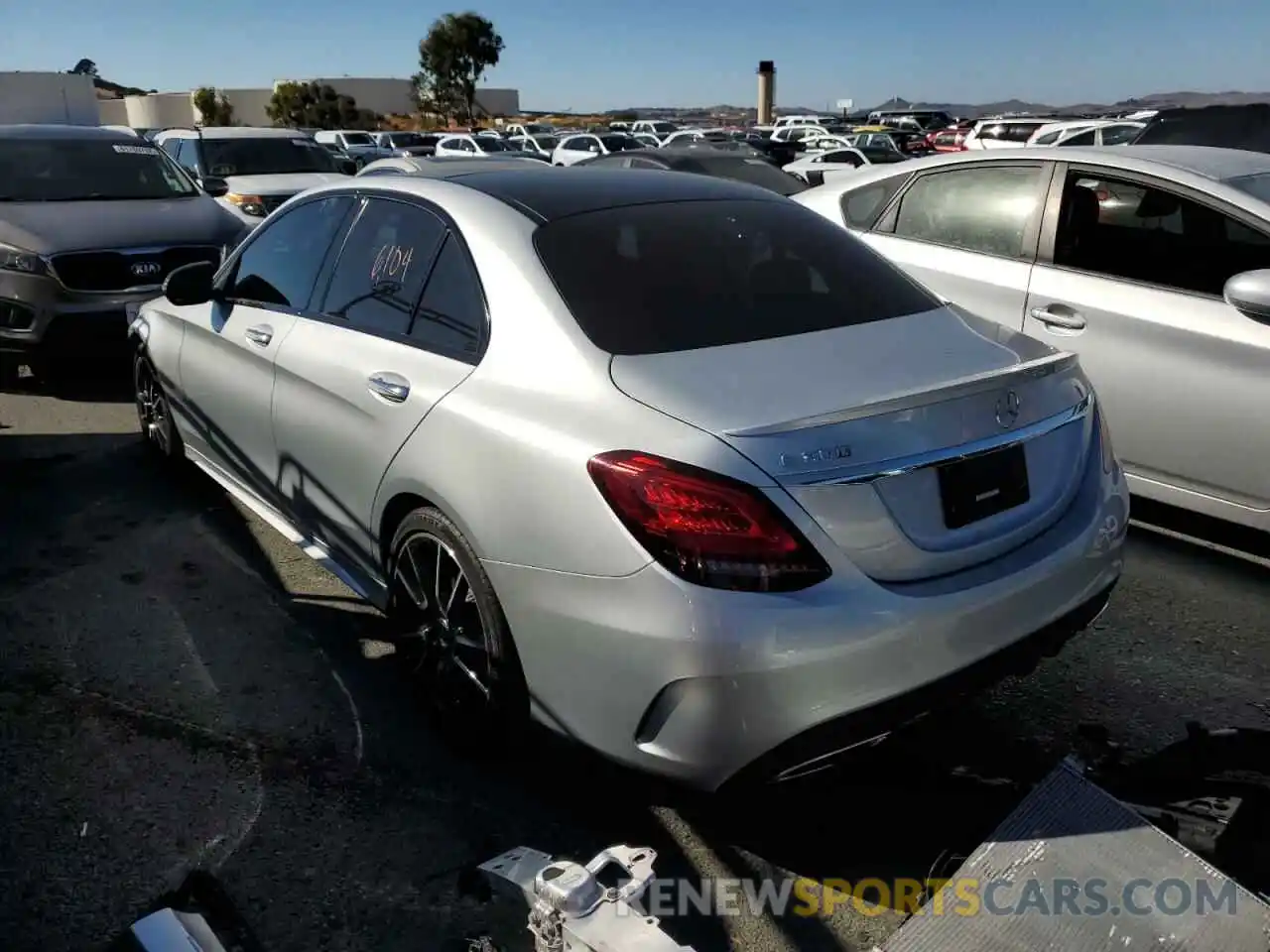 3 Photograph of a damaged car W1KWF8DB1LR600454 MERCEDES-BENZ C-CLASS 2020