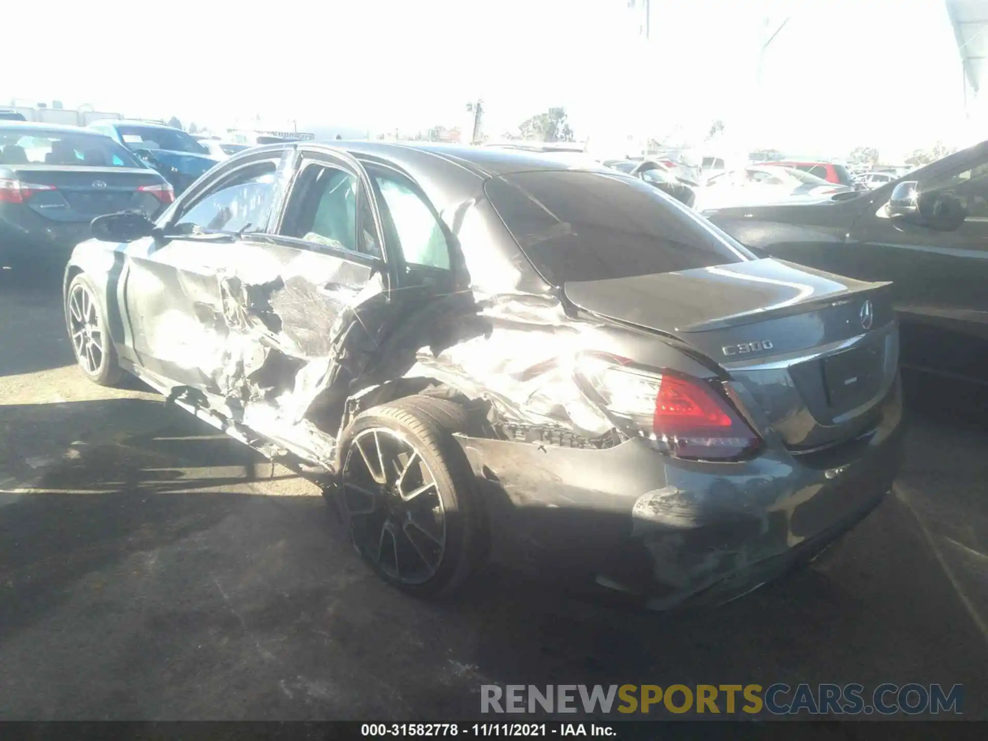 3 Photograph of a damaged car W1KWF8DB1LR602303 MERCEDES-BENZ C-CLASS 2020