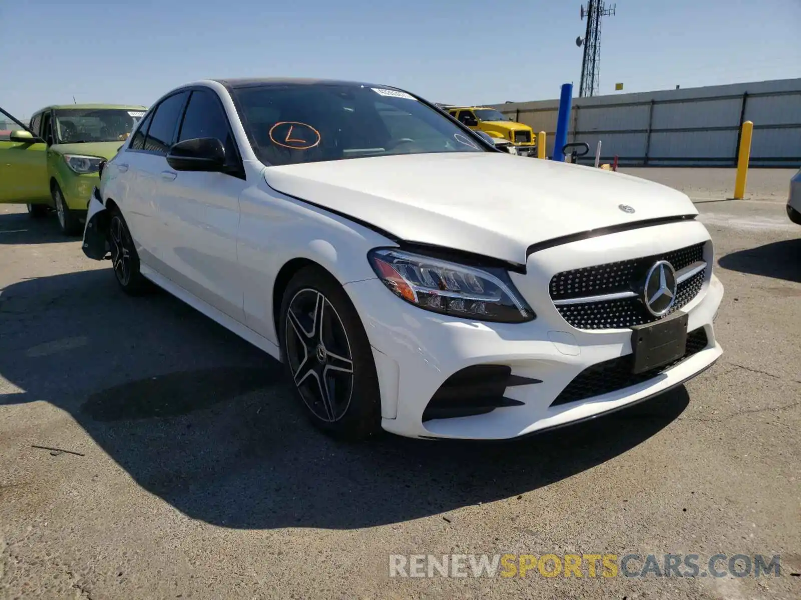 1 Photograph of a damaged car W1KWF8DB2LR572521 MERCEDES-BENZ C CLASS 2020