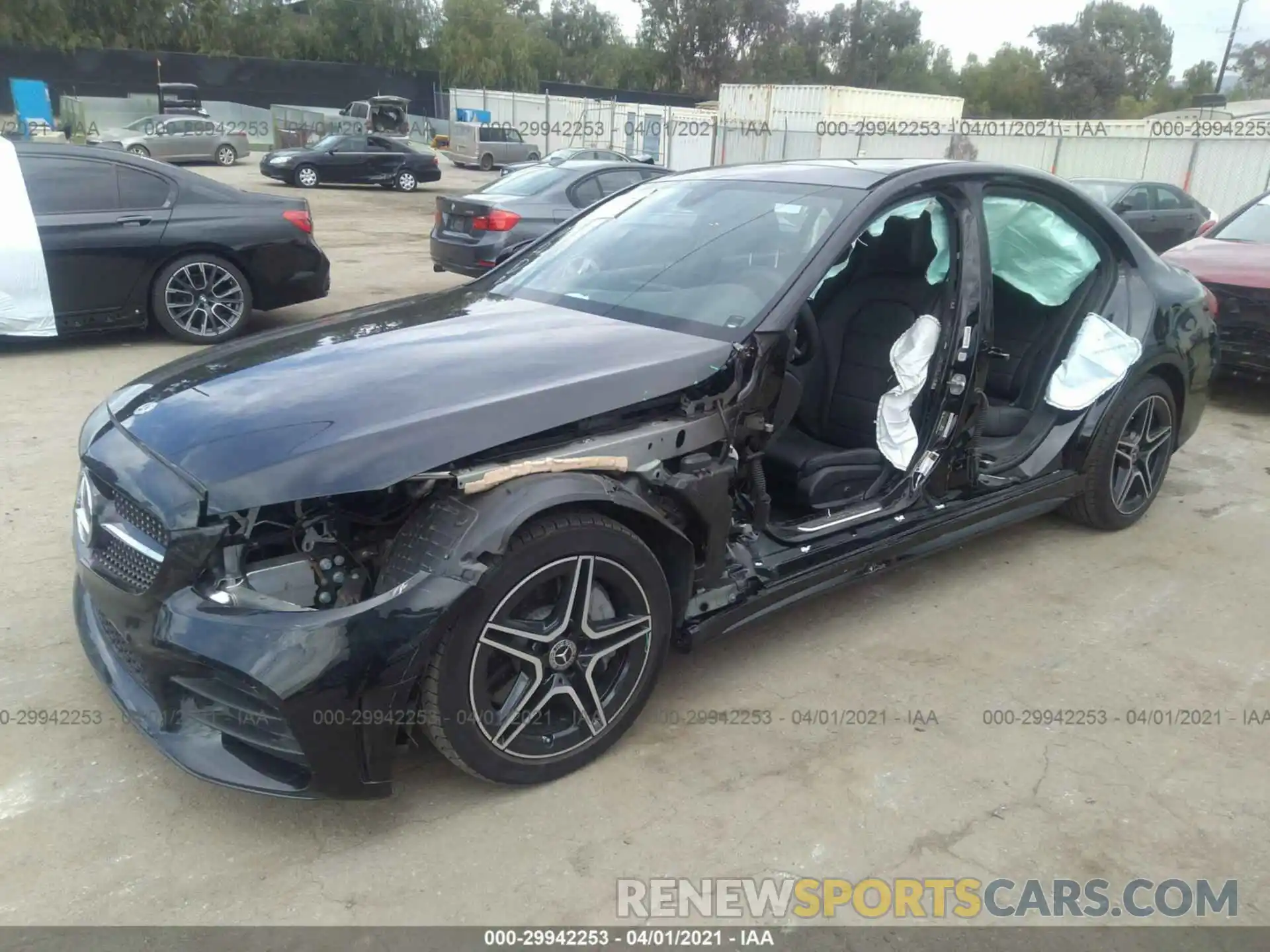 2 Photograph of a damaged car W1KWF8DB2LR574818 MERCEDES-BENZ C-CLASS 2020