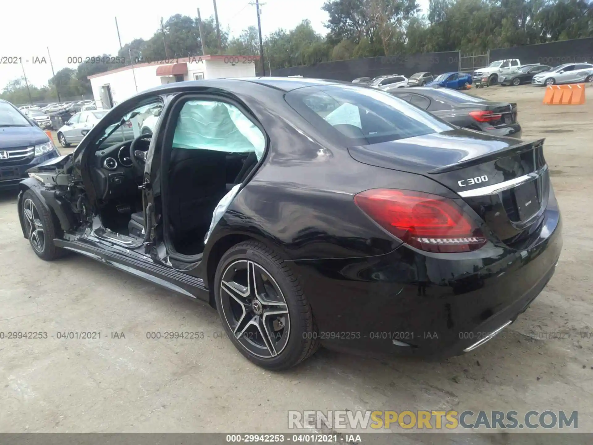 3 Photograph of a damaged car W1KWF8DB2LR574818 MERCEDES-BENZ C-CLASS 2020