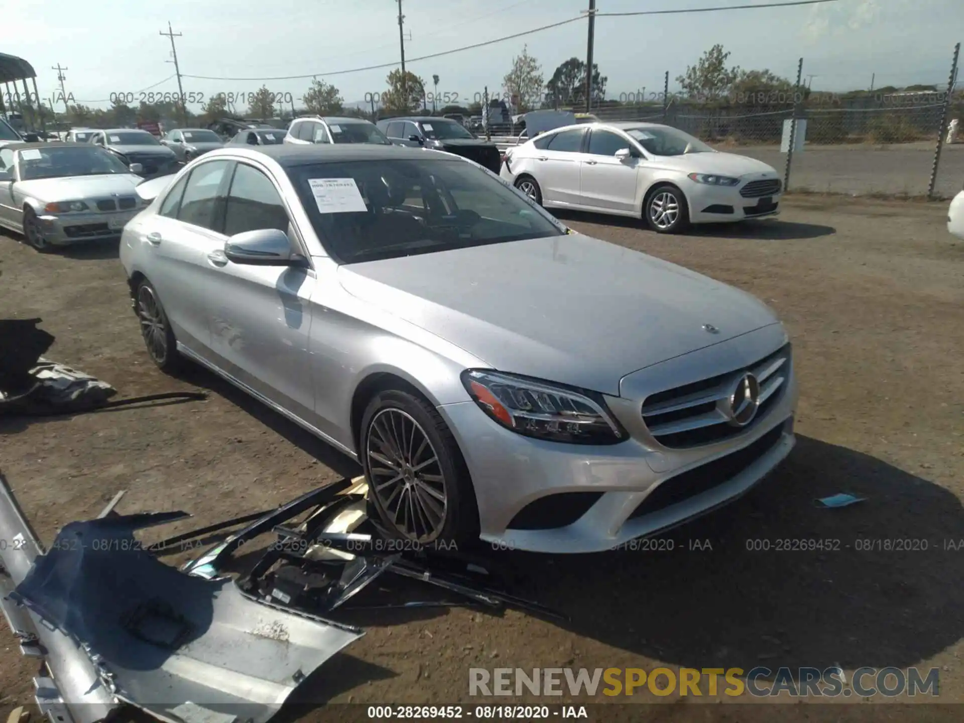 1 Photograph of a damaged car W1KWF8DB2LR576889 MERCEDES-BENZ C-CLASS 2020