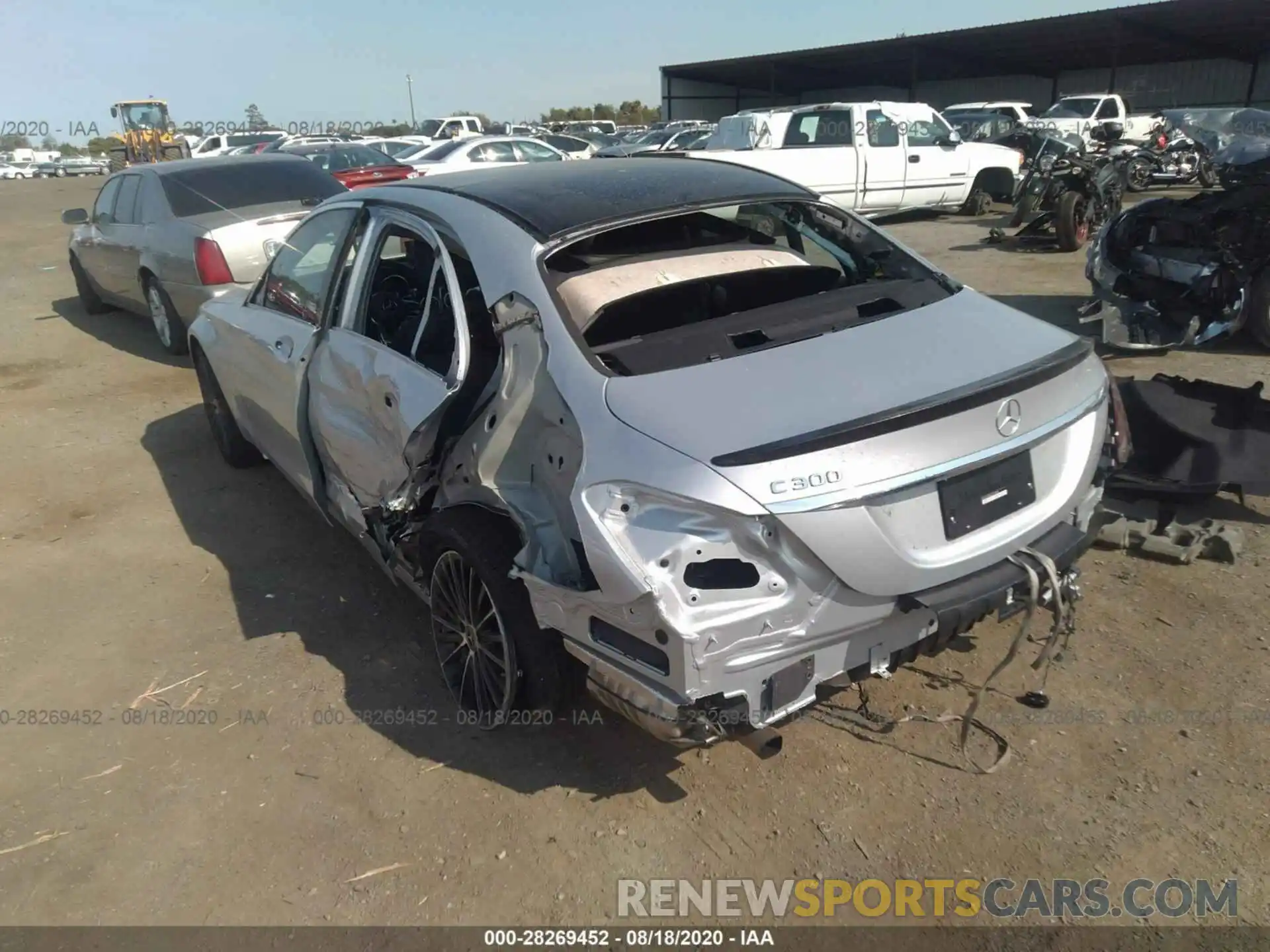 3 Photograph of a damaged car W1KWF8DB2LR576889 MERCEDES-BENZ C-CLASS 2020