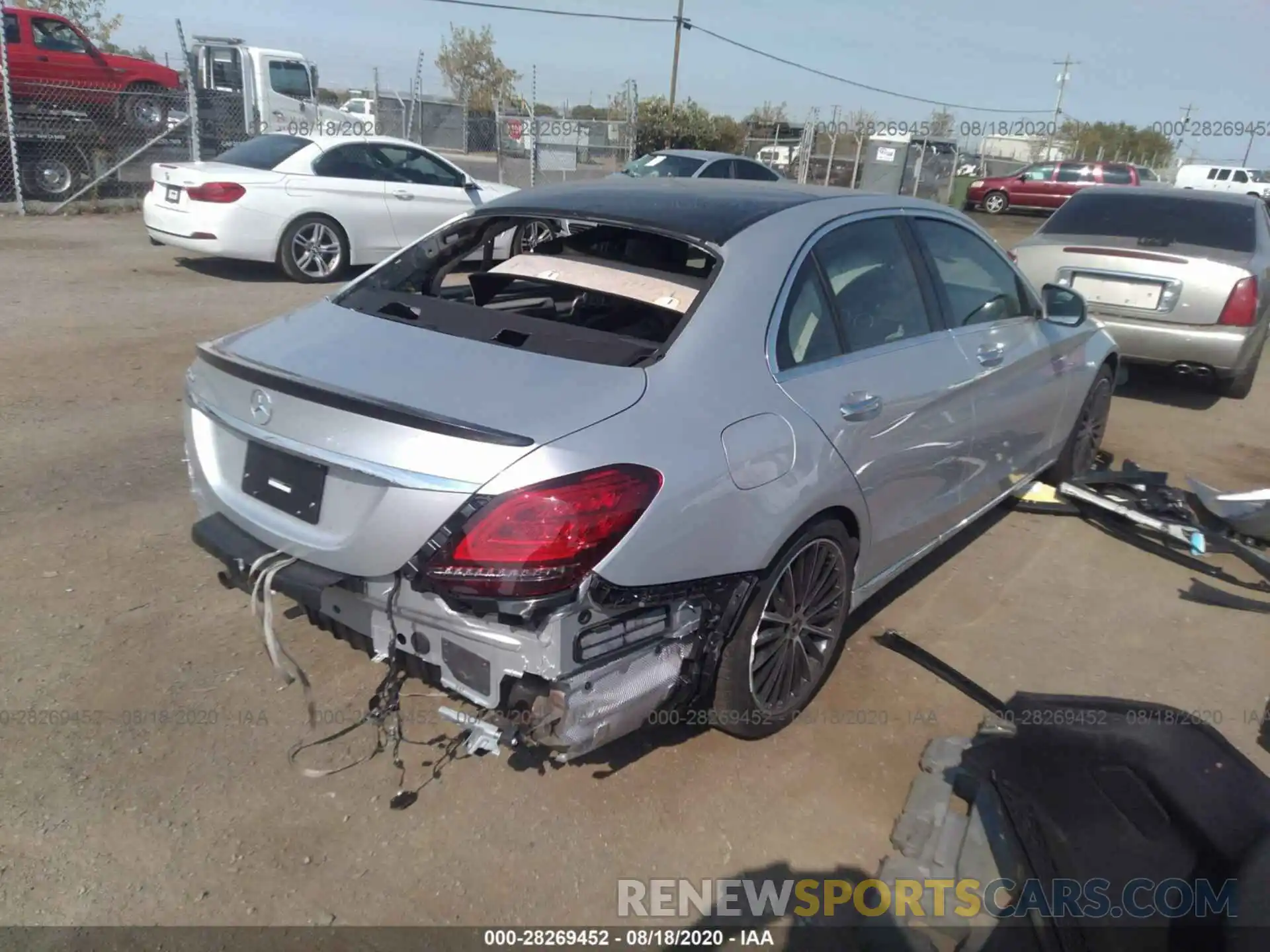 4 Photograph of a damaged car W1KWF8DB2LR576889 MERCEDES-BENZ C-CLASS 2020