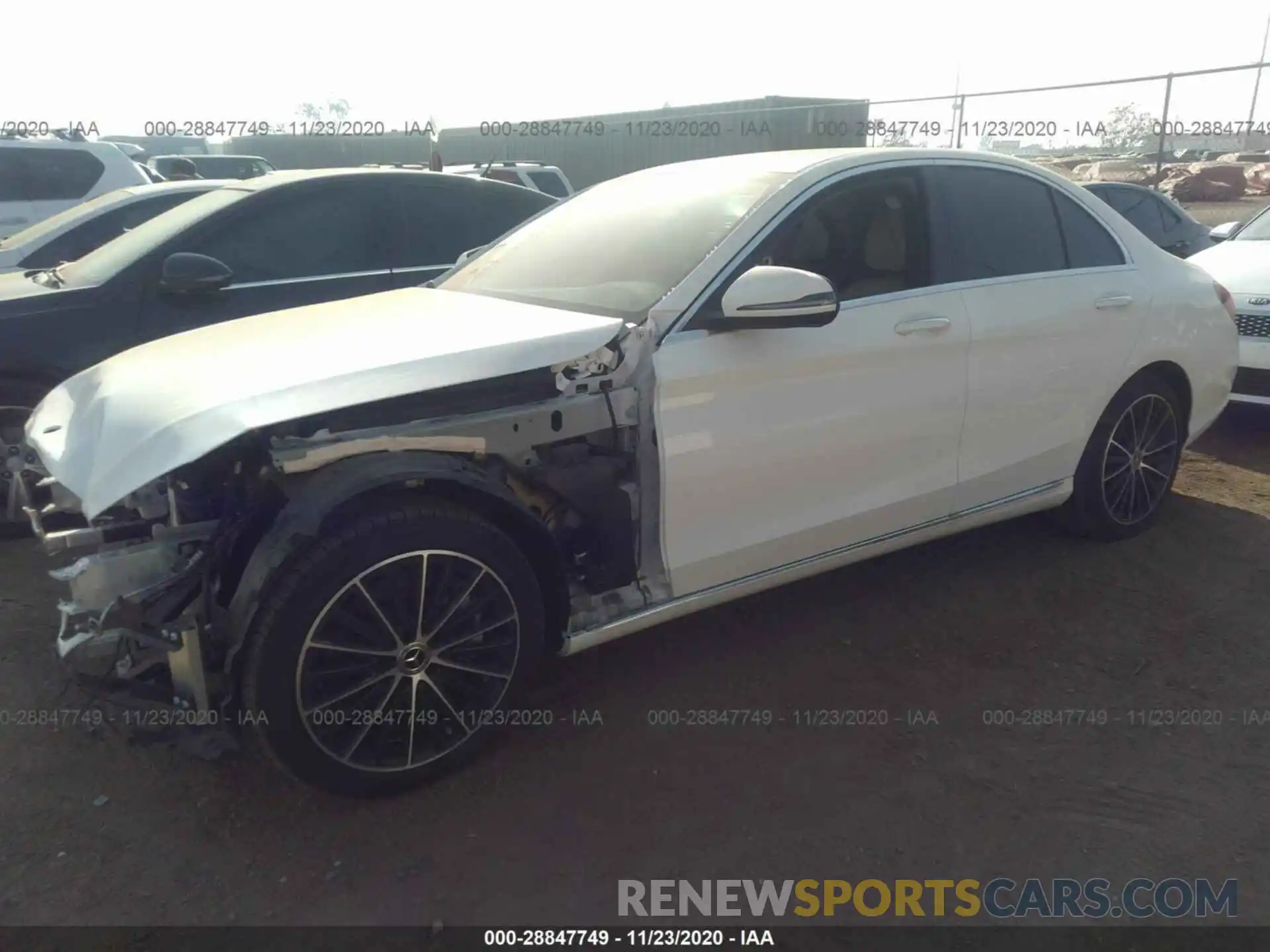 2 Photograph of a damaged car W1KWF8DB2LR583762 MERCEDES-BENZ C-CLASS 2020