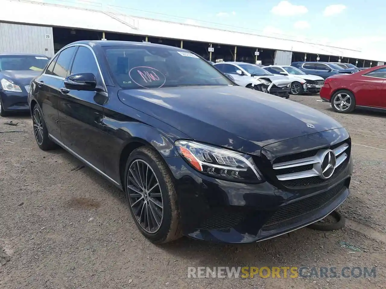 1 Photograph of a damaged car W1KWF8DB2LR588363 MERCEDES-BENZ C-CLASS 2020