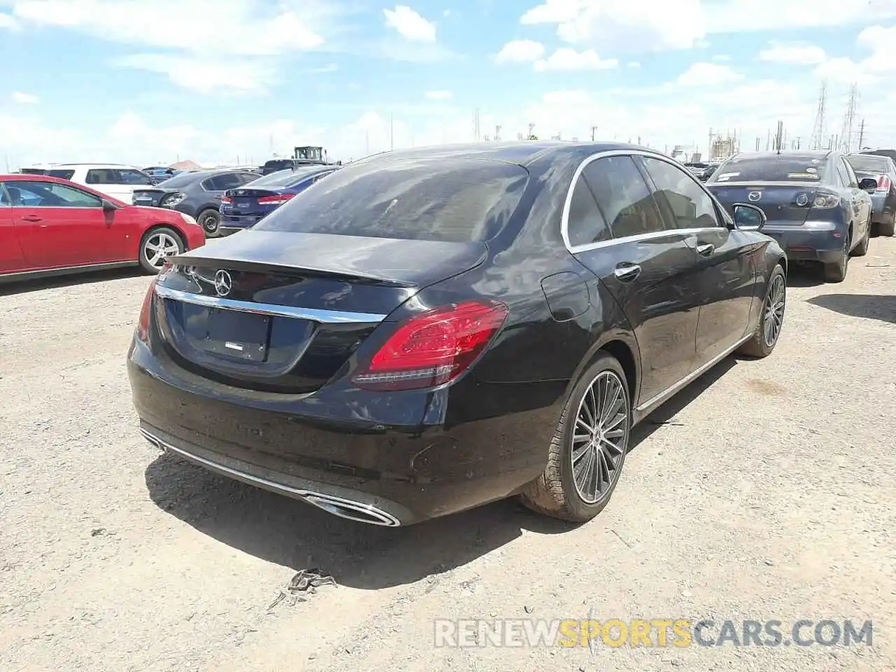 4 Photograph of a damaged car W1KWF8DB2LR588363 MERCEDES-BENZ C-CLASS 2020