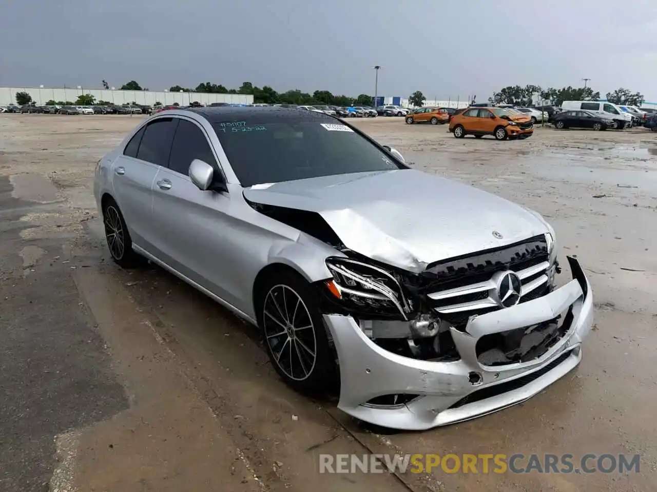 1 Photograph of a damaged car W1KWF8DB2LR591621 MERCEDES-BENZ C-CLASS 2020