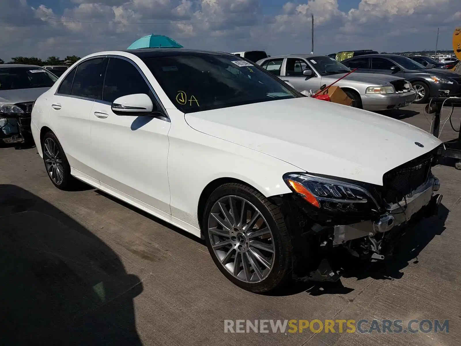 1 Photograph of a damaged car W1KWF8DB3LR570034 MERCEDES-BENZ C CLASS 2020