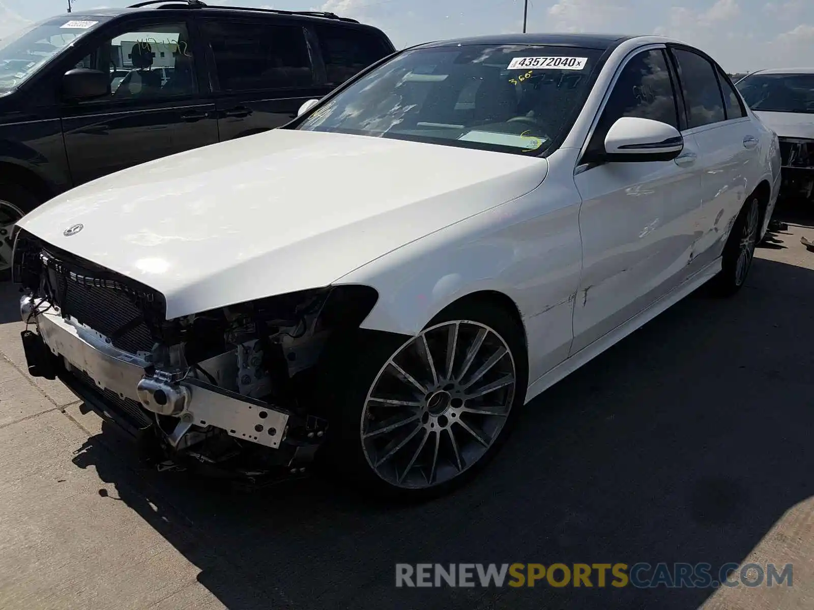 2 Photograph of a damaged car W1KWF8DB3LR570034 MERCEDES-BENZ C CLASS 2020