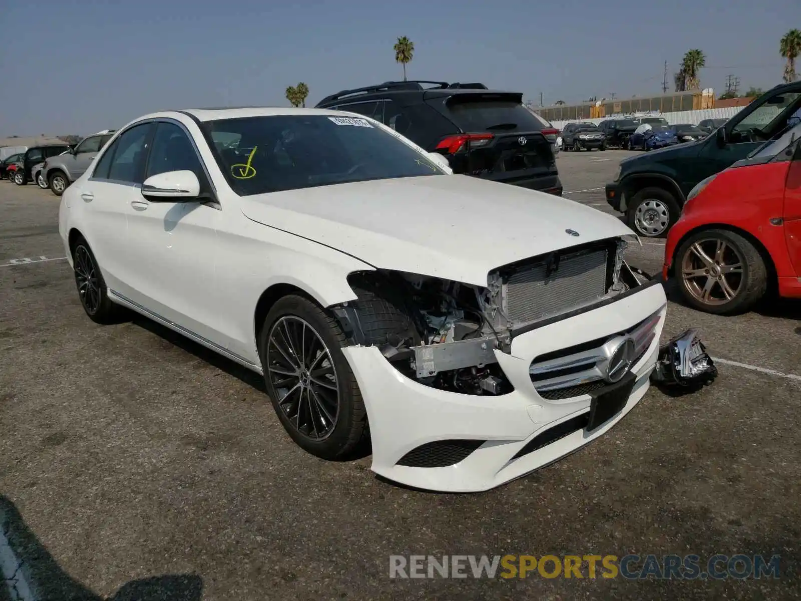 1 Photograph of a damaged car W1KWF8DB3LR570163 MERCEDES-BENZ C CLASS 2020