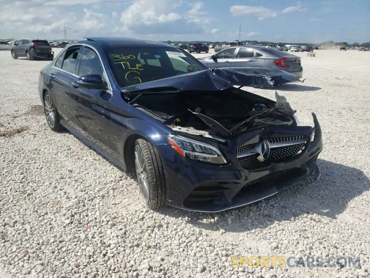 1 Photograph of a damaged car W1KWF8DB3LR571264 MERCEDES-BENZ C-CLASS 2020