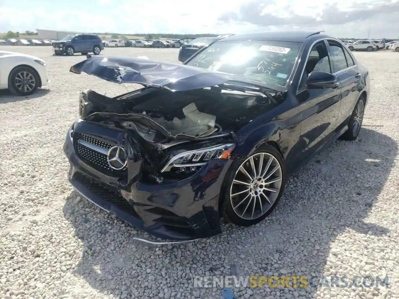 2 Photograph of a damaged car W1KWF8DB3LR571264 MERCEDES-BENZ C-CLASS 2020