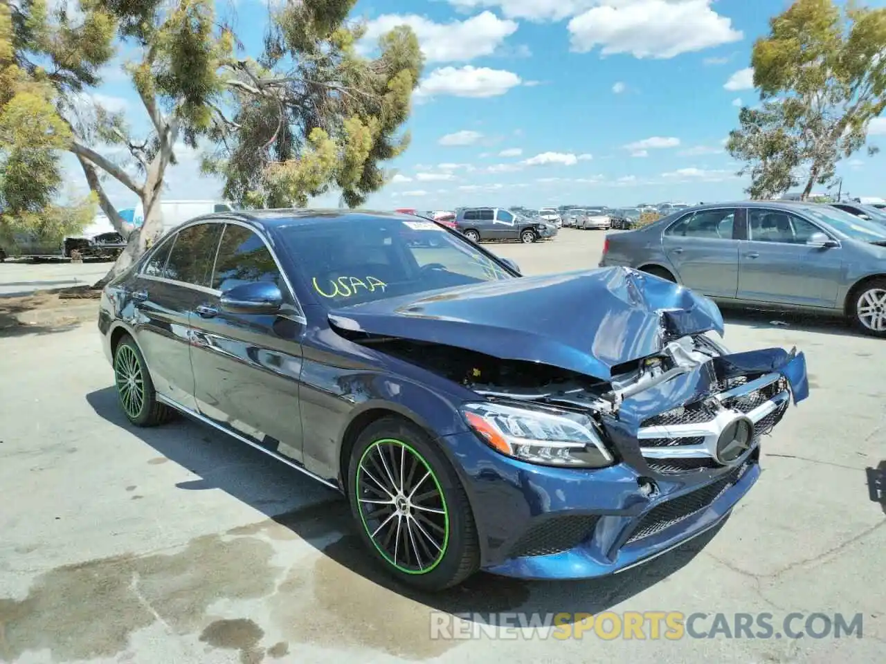 1 Photograph of a damaged car W1KWF8DB3LR571331 MERCEDES-BENZ C-CLASS 2020