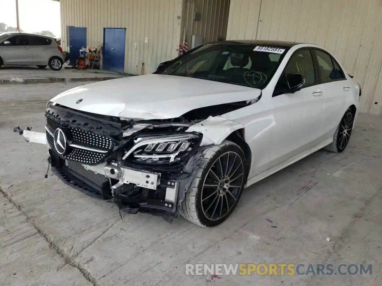 2 Photograph of a damaged car W1KWF8DB3LR573242 MERCEDES-BENZ C-CLASS 2020