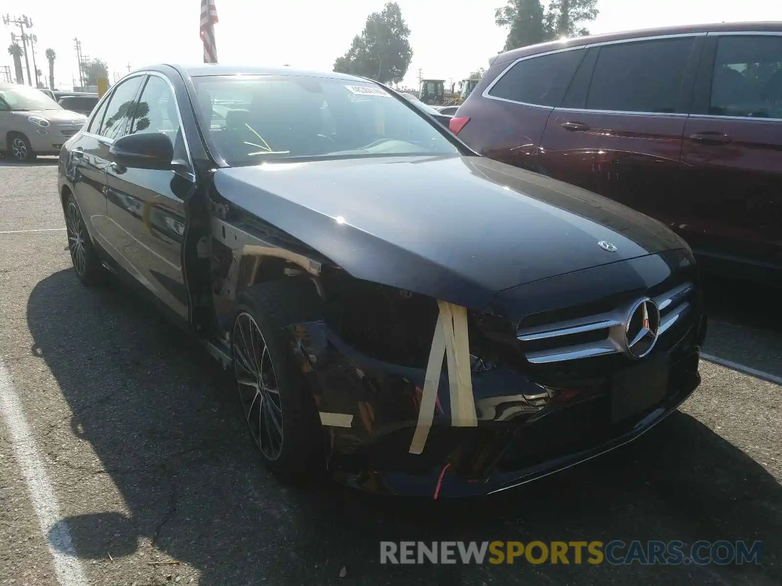 1 Photograph of a damaged car W1KWF8DB3LR590588 MERCEDES-BENZ C CLASS 2020