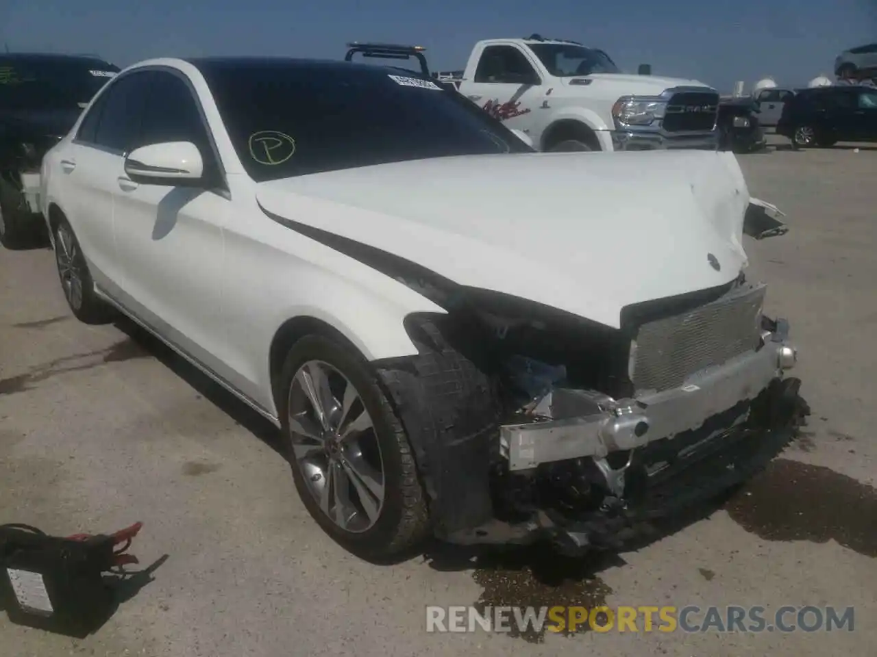 1 Photograph of a damaged car W1KWF8DB3LR593460 MERCEDES-BENZ C-CLASS 2020