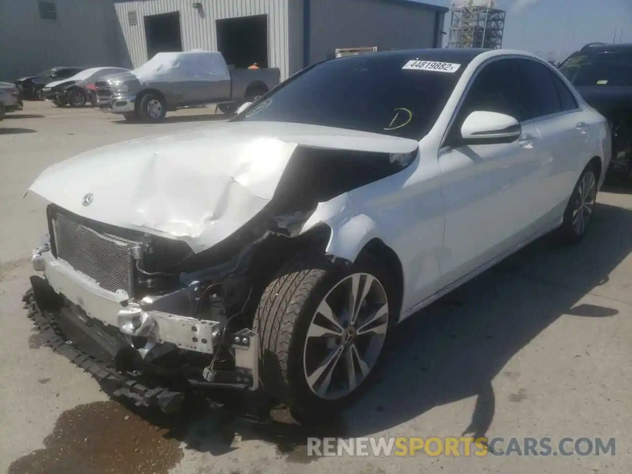 2 Photograph of a damaged car W1KWF8DB3LR593460 MERCEDES-BENZ C-CLASS 2020