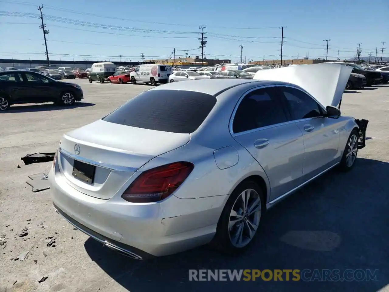 4 Photograph of a damaged car W1KWF8DB4LR570964 MERCEDES-BENZ C-CLASS 2020