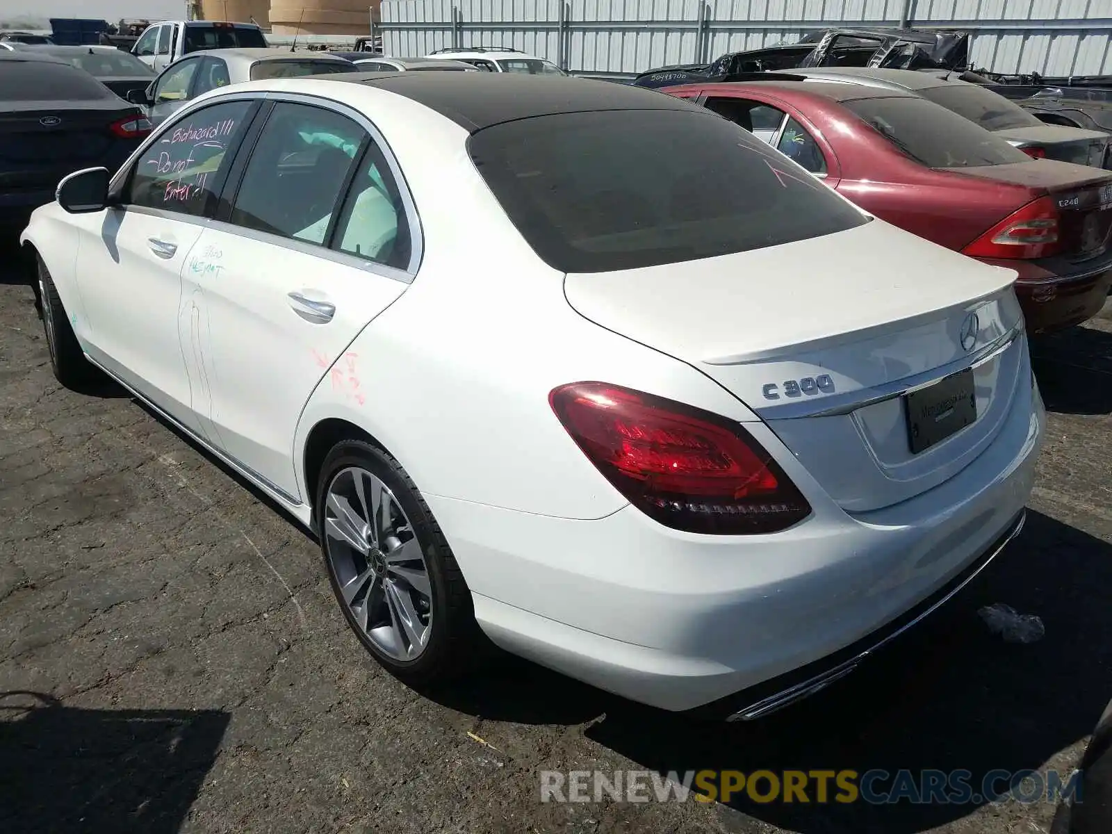 3 Photograph of a damaged car W1KWF8DB4LR579535 MERCEDES-BENZ C CLASS 2020